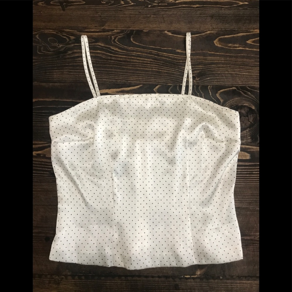 VINTAGE POLKA DOT SATIN-Y BLOUSE